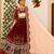 Maroon Navratri Mirror Work Chaniya Choli