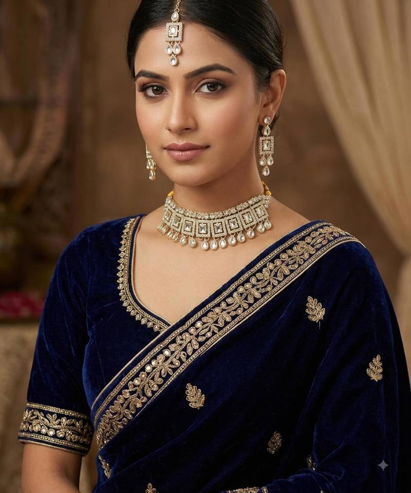 White necklace set with earrings & maang tikka | kundan & agate stone | lacquer plating