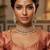 Pink necklace set with earrings & maang tikka | kundan & agate stone | lacquer plating