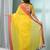 Yellow solid mulmul soft saree
