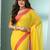 Yellow solid mulmul soft saree