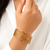 Ethnic design, multicolour enamel accents, stackable style, traditional wear, slim band