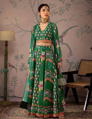 Printed Ready to Wear Lehenga & 1