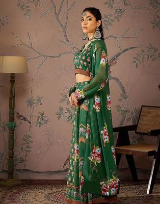 Printed Ready to Wear Lehenga & 4