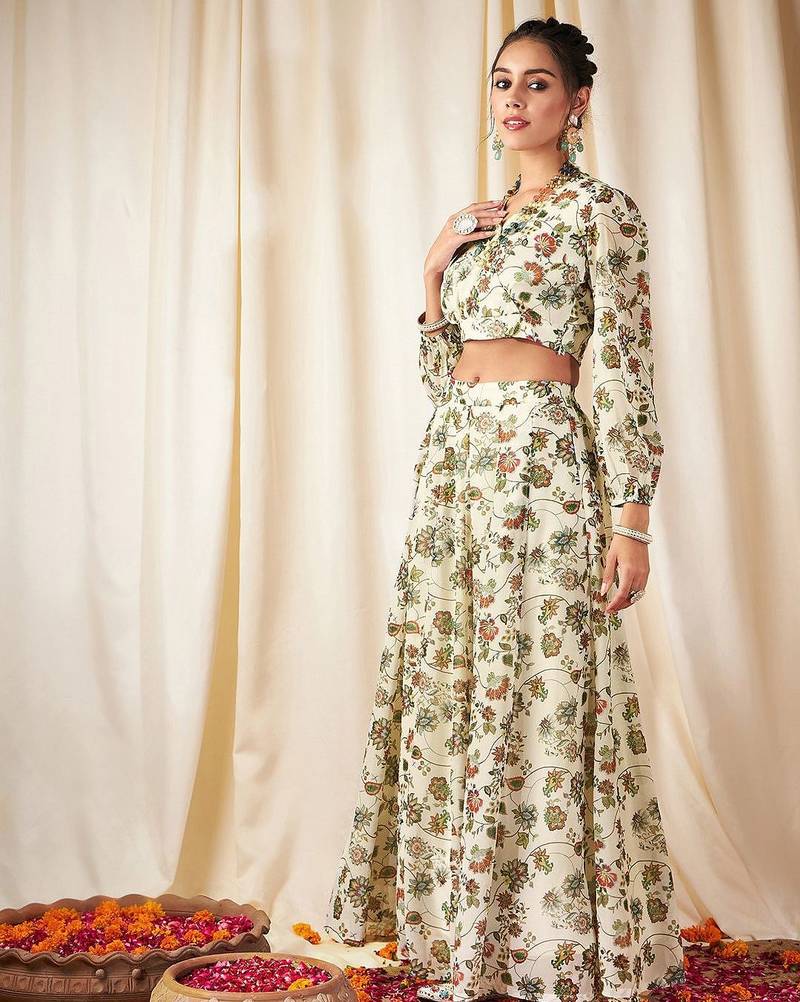 Printed Ready to Wear Lehenga & Choli
