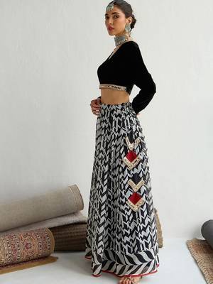 Embellished Sequinned Ready to Wear Lehenga & Choli 4