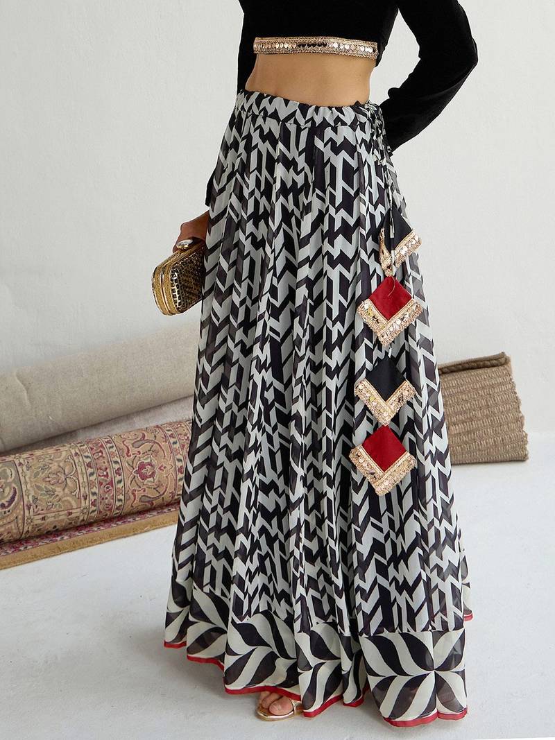 Embellished Sequinned Ready to Wear Lehenga & Choli