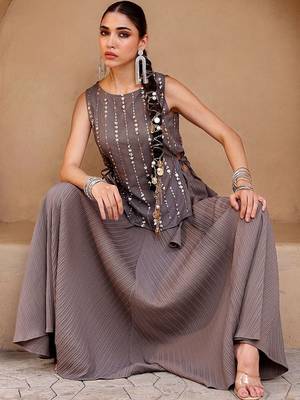 Embellished Sequinned Ready to Wear Lehenga & Choli 4