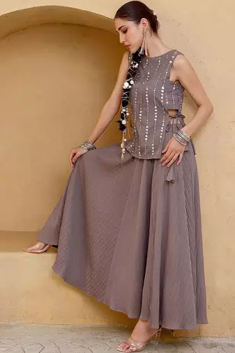 Embellished Sequinned Ready to Wear Lehenga & Choli