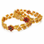 Set of 2 bangles, leaf & vine design, traditional indian wear, ruby & emerald stones, festive occasion