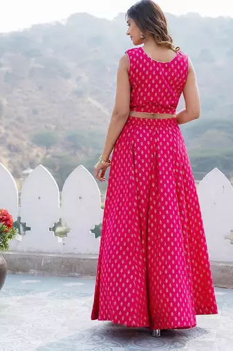 Foil Printed Ready to Wear Lehenga Choli With Dupatta