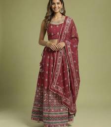 Printed Sequinned Ready to Wear Lehenga & Blouse With Dupatta