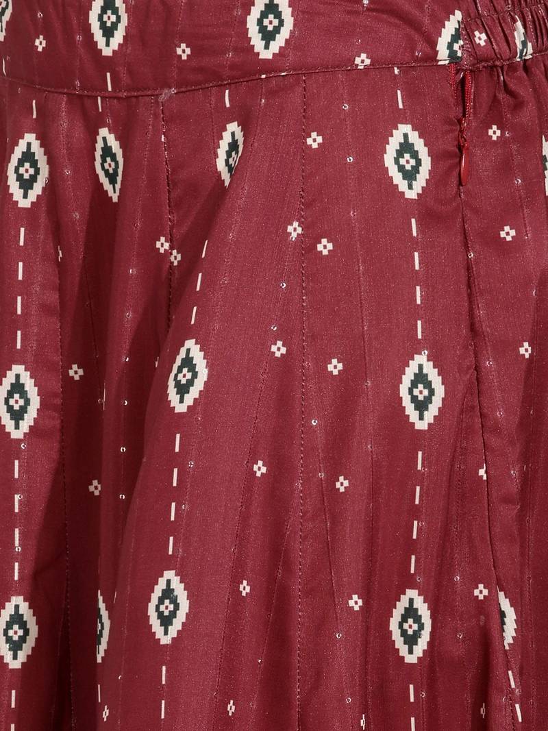Printed Sequinned Ready to Wear Lehenga & Blouse With Dupatta