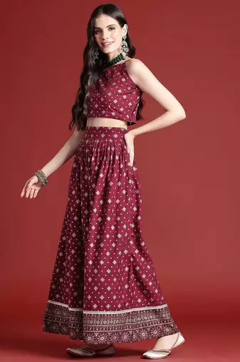 Printed Ready to Wear Lehenga & Blouse With Dupatta