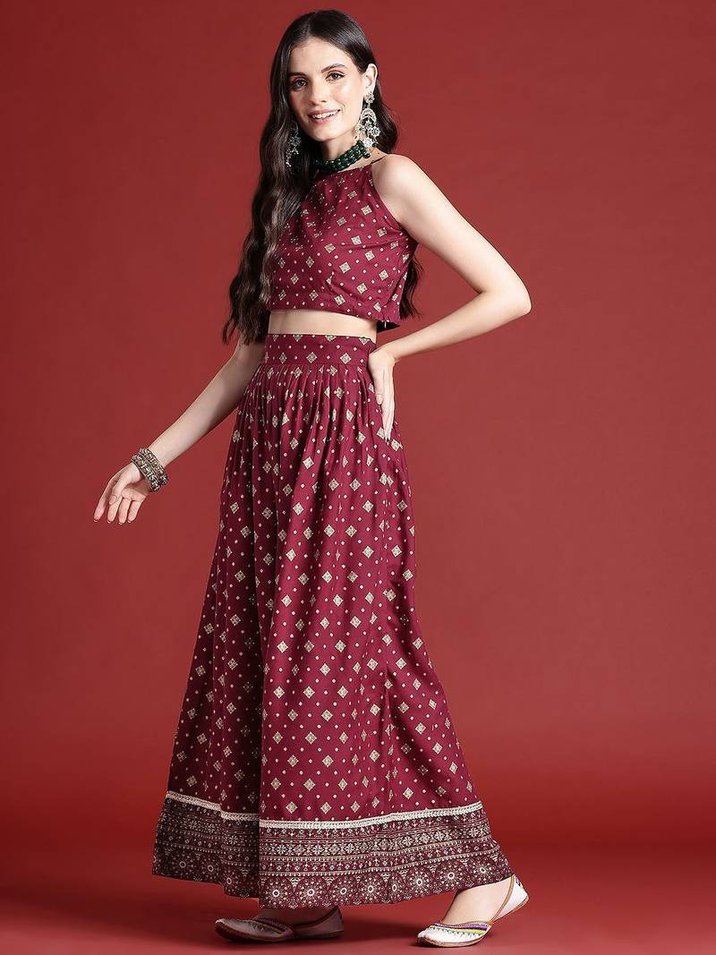 Printed Ready to Wear Lehenga & Blouse With Dupatta