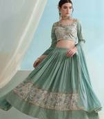 Floral Printed Ready To Wear Lehenga & Blouse With Dupatta