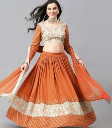 Floral Woven Design Gotta Patti Ready to Wear Lehenga & Blouse With Dupatta