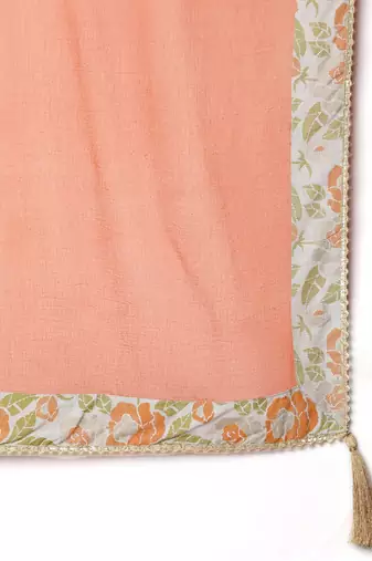 Floral Woven Design Gotta Patti Ready to Wear Lehenga & Blouse With Dupatta