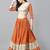 Floral Woven Design Gotta Patti Ready to Wear Lehenga & Blouse With Dupatta