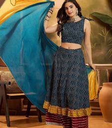 Printed Ready To Wear Lehenga & Blouse With Dupatta