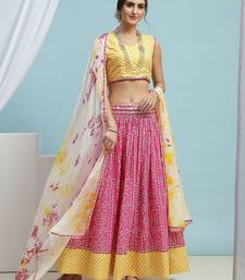 Printed Cotton Ready to Wear Lehenga & Blouse With Dupatta