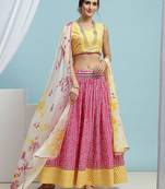 Printed Cotton Ready to Wear Lehenga & Blouse With Dupatta
