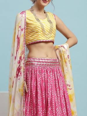 Printed Cotton Ready to Wear Lehenga & Blouse With Dupatta 2