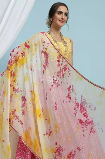 Printed Cotton Ready to Wear Lehenga & Blouse With Dupatta