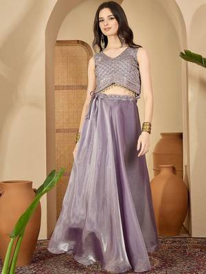 Embroidered Ready to Wear Lehenga & Blouse With Dupatta 5