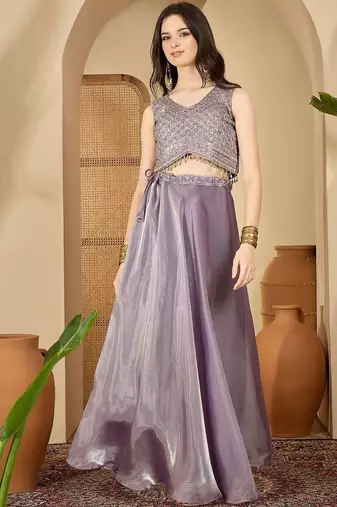Embroidered Ready to Wear Lehenga & Blouse With Dupatta