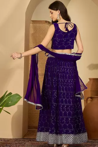 Embroidered Ready to Wear Lehenga & Blouse With Dupatta