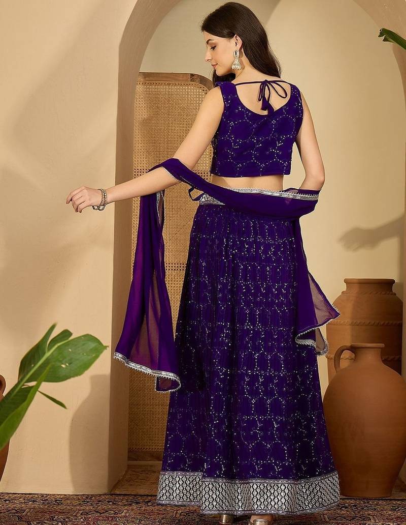 Embroidered Ready to Wear Lehenga & Blouse With Dupatta