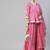 Pink & White Printed Ready to Wear Lehenga & Blouse With Dupatta