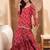 Floral Printed Gotta Patti Straight Kurti with Sharara