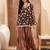 Floral Printed Gotta Patti Straight Kurti with Sharara
