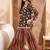 Floral Printed Gotta Patti Straight Kurti with Sharara