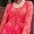 Floral Printed Round Neck Georgette Anarkali Kurta With Palazzos