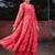 Floral Printed Round Neck Georgette Anarkali Kurta With Palazzos