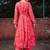 Floral Printed Round Neck Georgette Anarkali Kurta With Palazzos