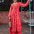 Floral Printed Round Neck Georgette Anarkali Kurta With Palazzos