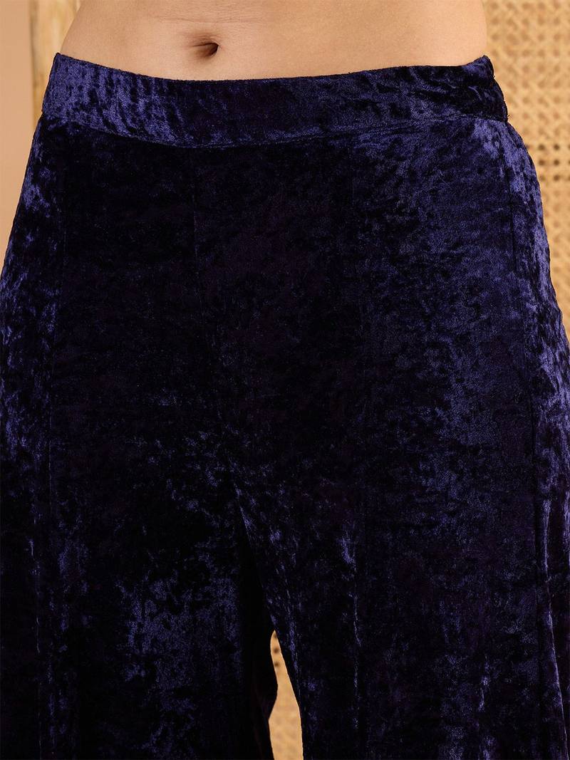 Women Ethnic Motifs Embroidered Kurta with Palazzo