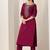 Ethnic Motifs Embroidered Straight Kurta With Trousers & Dupatta