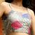 Blue Embroidered Square Neck Top With Shrug & Palazzos Flared Co-Ords