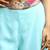Blue Embroidered Square Neck Top With Shrug & Palazzos Flared Co-Ords