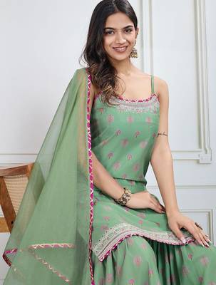 Printed Kurti Sharara With Dupatta 6