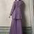 Floral Embroidered Pleated Georgette A-Line Kurta with Sharara
