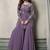 Floral Embroidered Pleated Georgette A-Line Kurta with Sharara