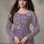 Floral Embroidered Pleated Georgette A-Line Kurta with Sharara