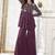 Floral Embroidered Pleated Georgette A-Line Kurta with Sharara