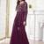 Floral Embroidered Pleated Georgette A-Line Kurta with Sharara